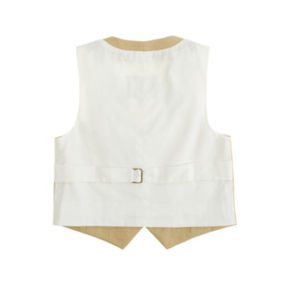 Boys' vest in Italian chino