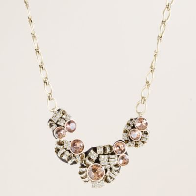 Crystal br�l&eacute;e statement necklace