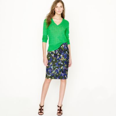 No. 2 pencil skirt in gardenshade floral