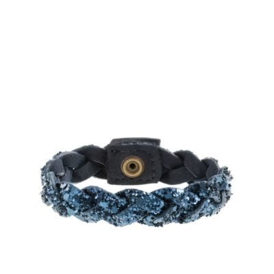Girls' glitter braid bracelet