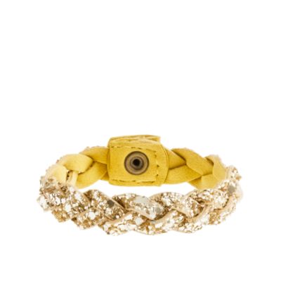 Girls' glitter braid bracelet