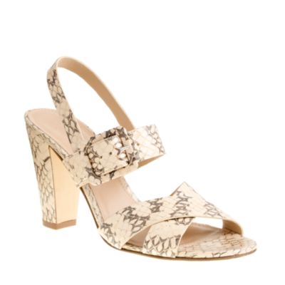 Sydney snakeskin sandals