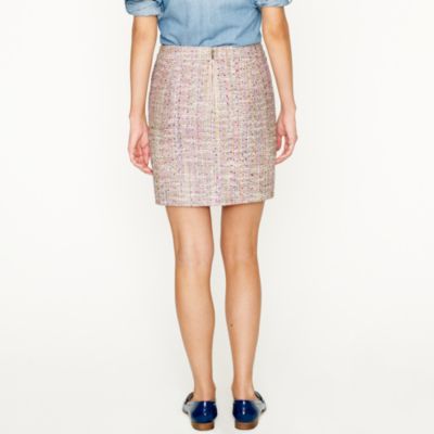 Postage stamp mini in confetti tweed