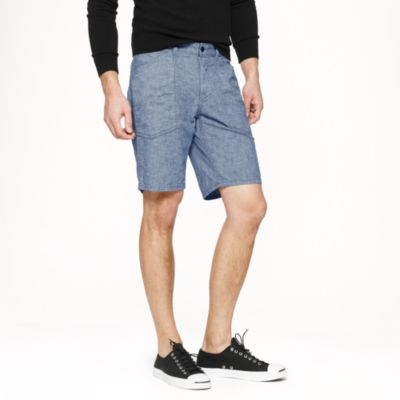 Wallace &amp; Barnes indigo nailhead short