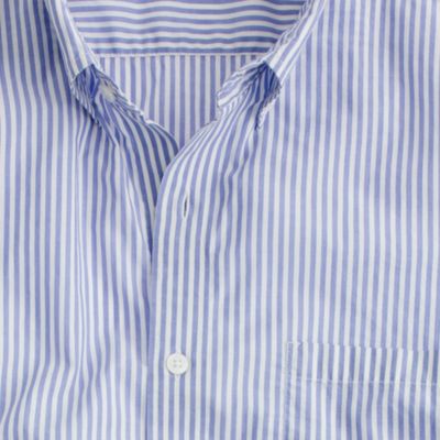 Slim Secret Wash lightweight shirt in banker stripe
