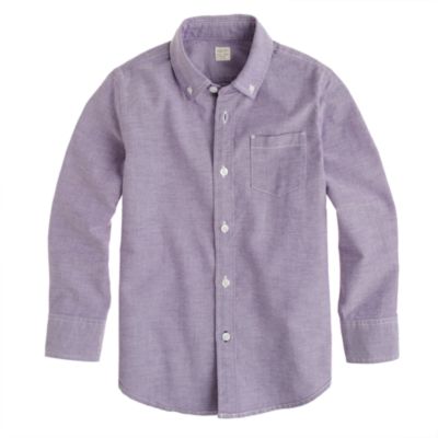 Boys' sun-faded oxford shirt