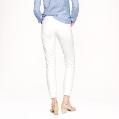 Cropped matchstick jean in white