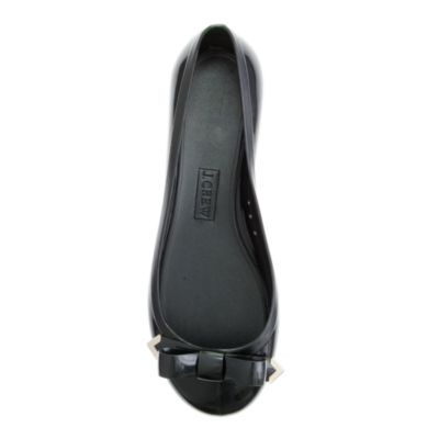 Rainy day bow ballet flats