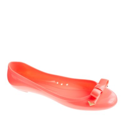 Rainy day bow ballet flats
