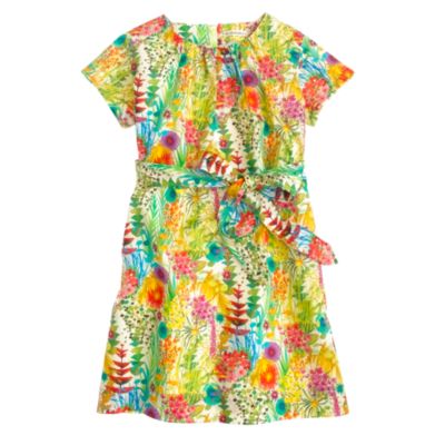 Girls' Liberty short-sleeve dress in Tresco floral
