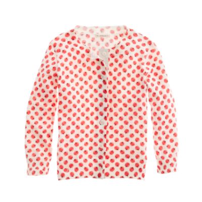 Girls' apple-bobbing cardigan