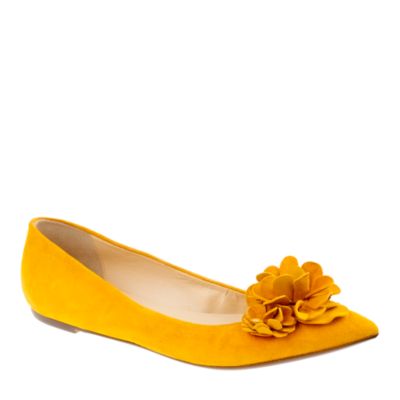Viv suede flower flats