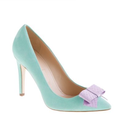 Collection Contessa snakeskin-bow pumps