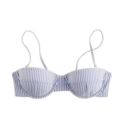 Seersucker underwire top