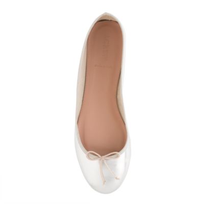 Classic mirror metallic ballet flats