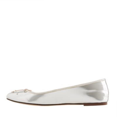 Classic mirror metallic ballet flats
