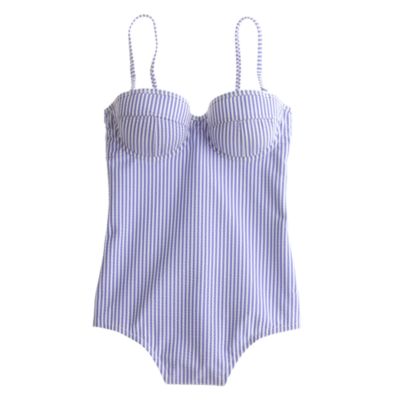 Seersucker underwire tank