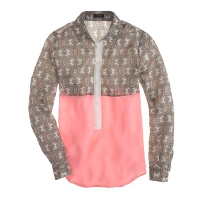 Collection mixed silk popover