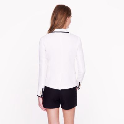 Tall schoolboy blazer in tipped linen