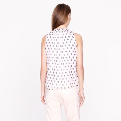 Sera top in traced medallion