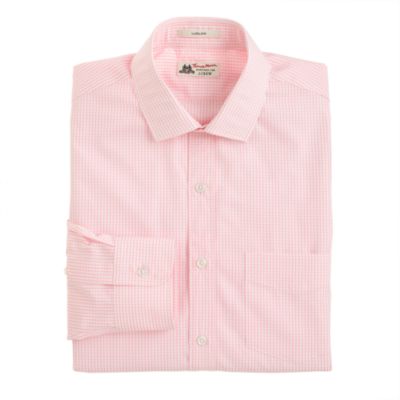 Thomas Mason&reg; for J.Crew Ludlow shirt in pink grid