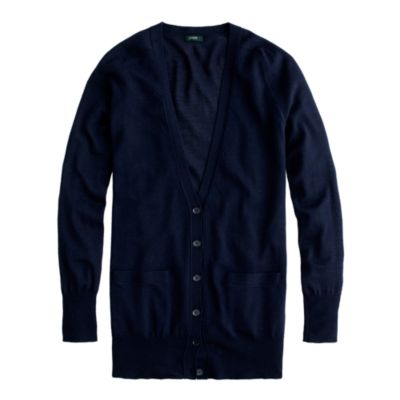 Classic merino long cardigan