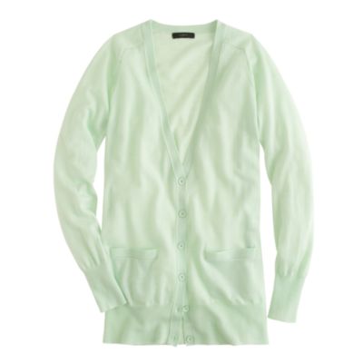 Classic merino long cardigan