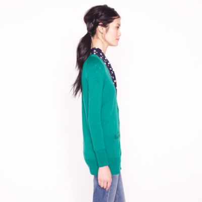 Classic merino long cardigan