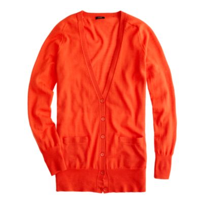 Classic merino long cardigan