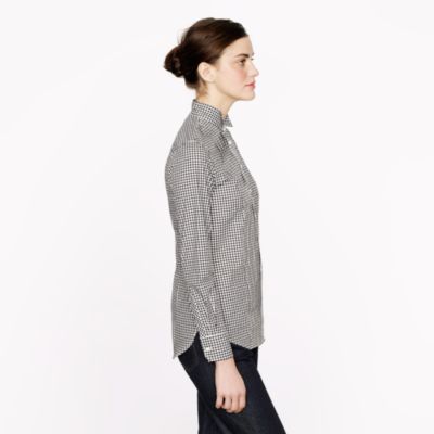 Thomas Mason&reg; tuxedo shirt in gingham