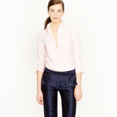 Thomas Mason&reg; fabric tuxedo shirt in stripe