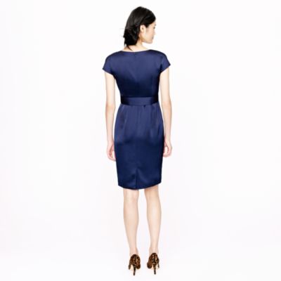 Petite Cecelia shift dress in tricotine