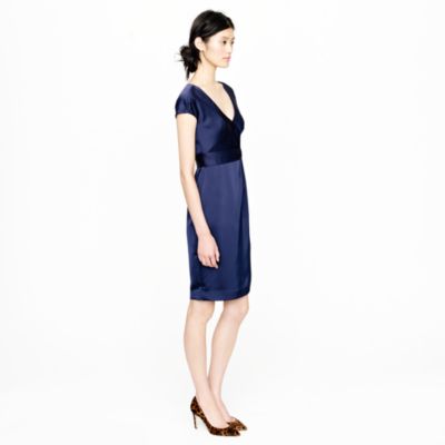 Petite Cecelia shift dress in tricotine