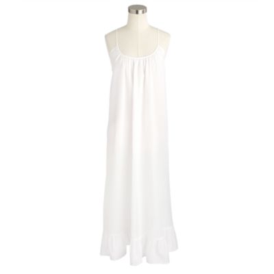 Sheer cotton cross-back sundress