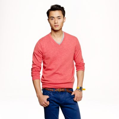 Cotton V-neck sweater