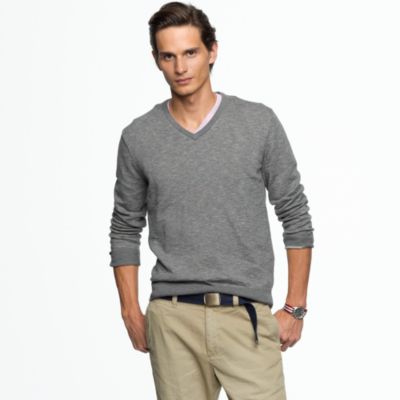 Cotton V-neck sweater