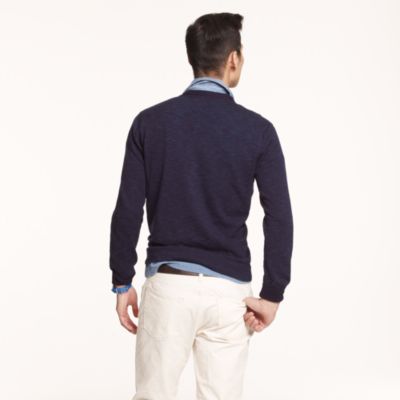 Cotton cardigan in navy