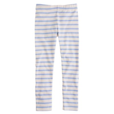 Girls' everyday leggings in boat stripe