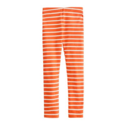 Girls' everyday leggings in boat stripe