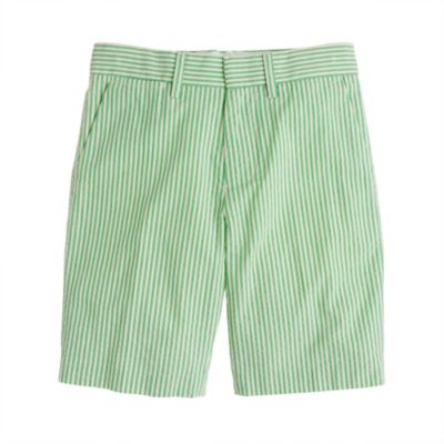 Boys' club short in wide-stripe seersucker