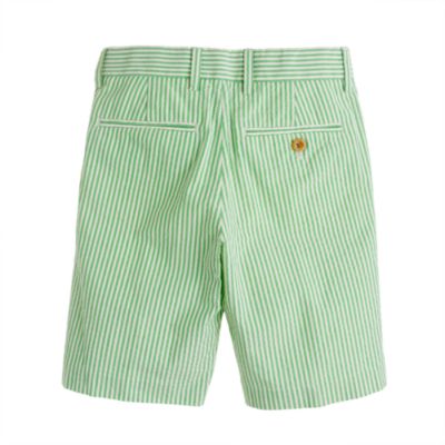 Boys' club short in wide-stripe seersucker