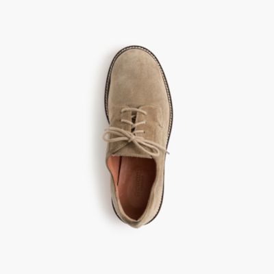 Kids' suede bucks with contrast sole