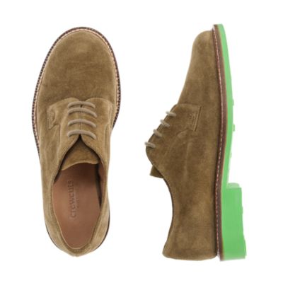 Kids' suede bucks with contrast sole