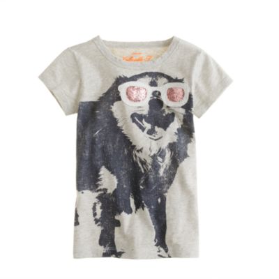Girls' glam doggie tee