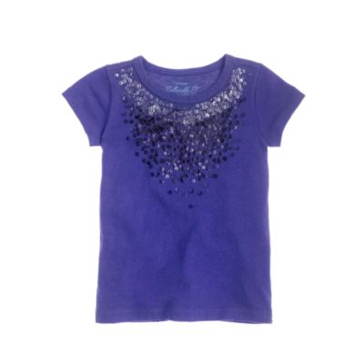 Girls' sequin sprinkles tee