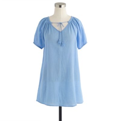 Whisper gauze peasant tunic