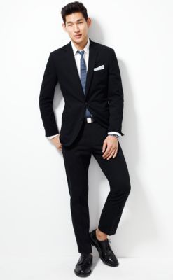 Ludlow spread-collar shirt in solid