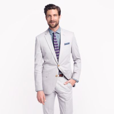 Ludlow suit jacket with double vent in Italian chino