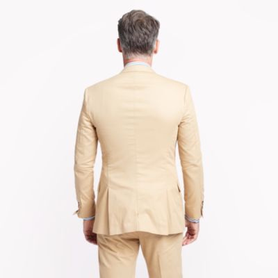 Ludlow suit jacket with double vent in Italian chino