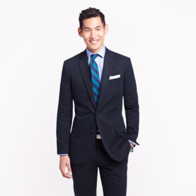 Ludlow suit jacket with center vent in Italian chino